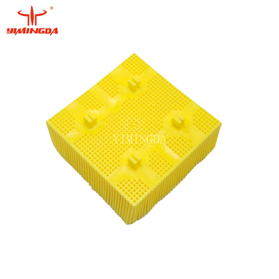 High Quality Bristle 1.6" Nylon Square Foot Yellow Block for TaiShi Cutter Machine