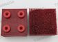 Red 90 * 95 mm Auto Cutter Nylon  Bristle for Lectra VT5000 / 7000 cutter