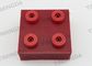 Red 90 * 95 mm Auto Cutter Nylon  Bristle for Lectra VT5000 / 7000 cutter