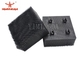 Black Color 100 * 100 * 42mm Poly Bristle Block PP Material For EASTMAN Cutter
