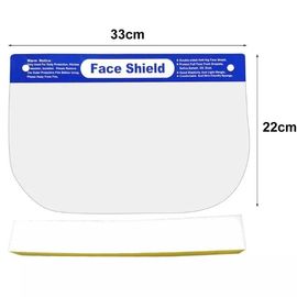 SGS Standard Cutter Spare Parts PET Transparent Splash Face Shiled 33*22cm Size