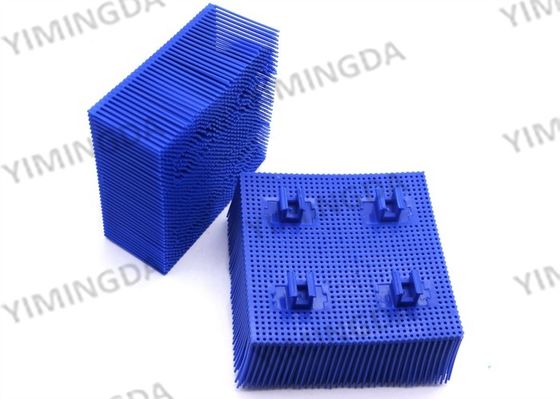 Blue 100*100*42mm Poly Bristle Block For Eastman Cutting Machine