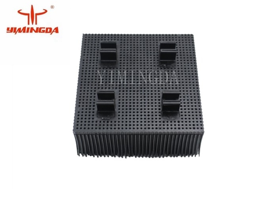 Black Color 100 * 100 * 42mm Poly Bristle Block PP Material For EASTMAN Cutter