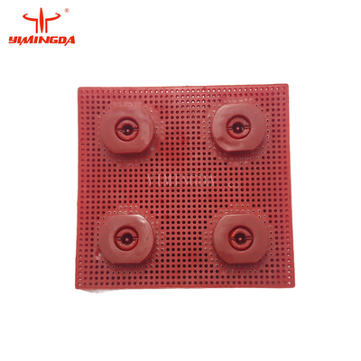 Red Nylon Auto Cutter Bristle Block 90 * 95 mm for VT5000 / 7000 Cutter